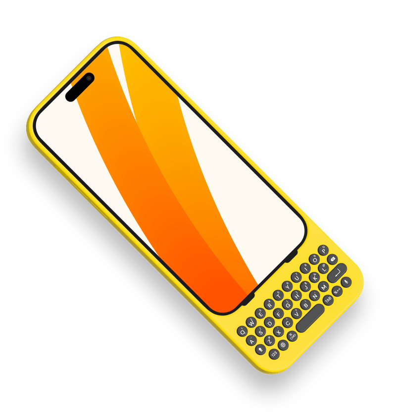 iPhone physical keyboard